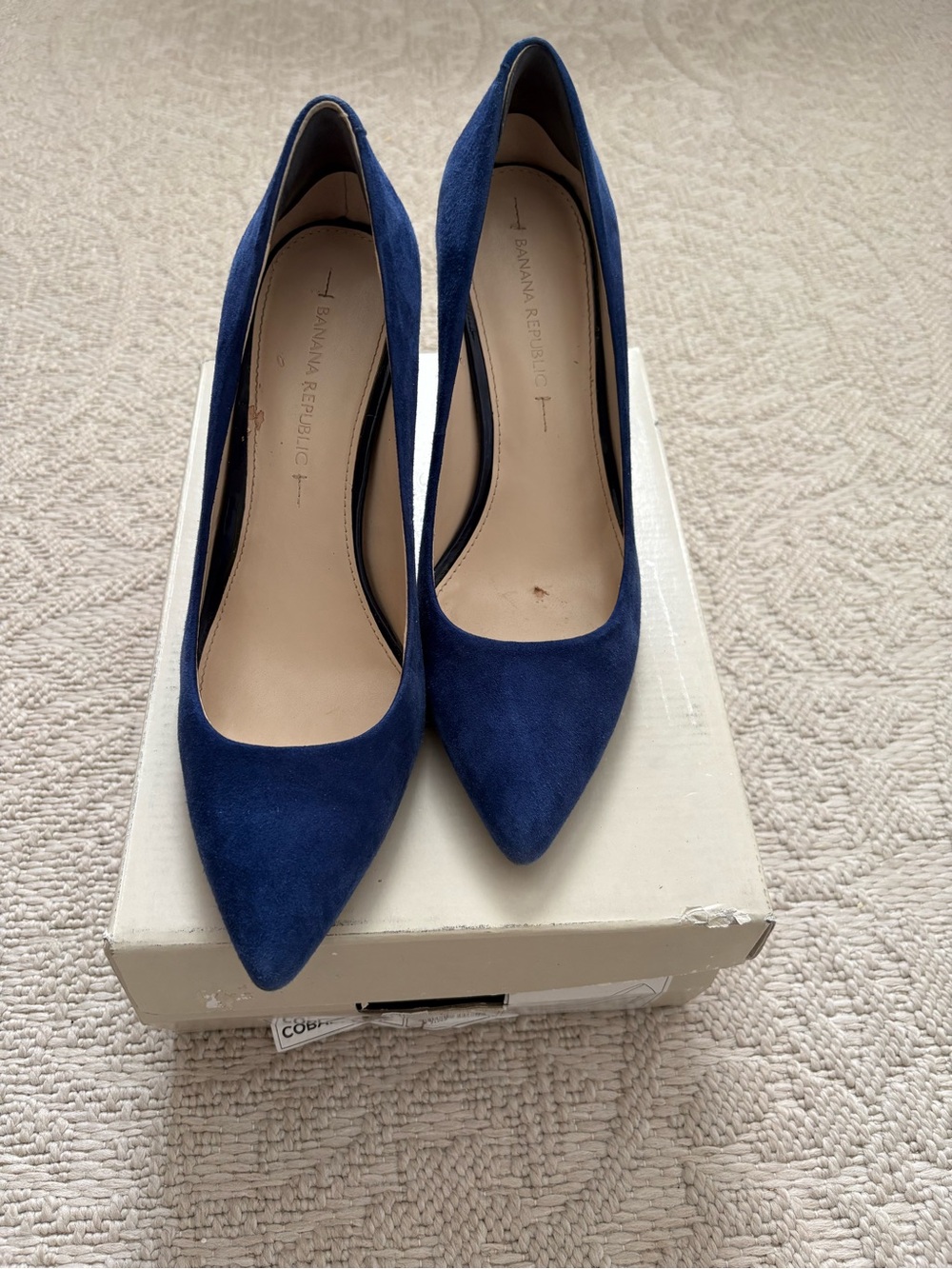 Banana Republic - Ninah Cobalt Blue Suede Pointed Toe Pumps